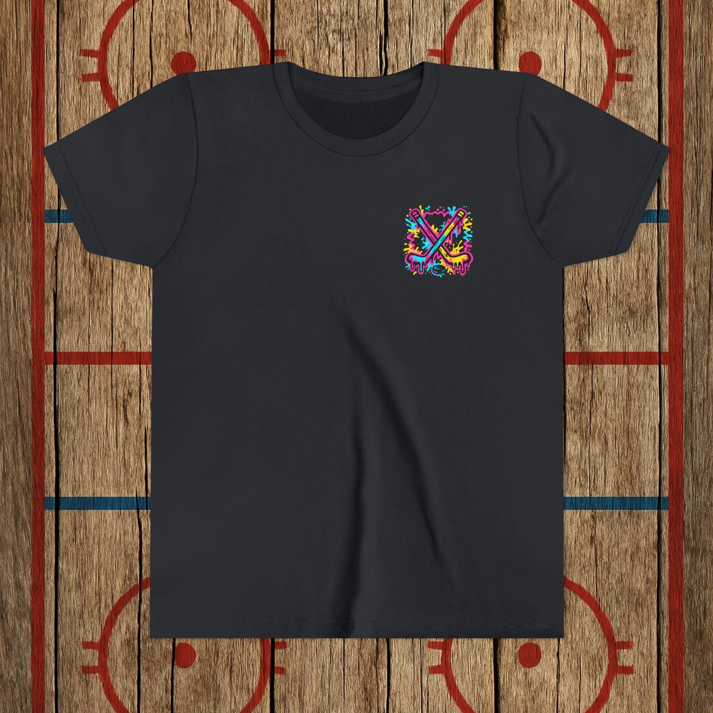 Youth Top Cheddar Hockey T-Shirt – Funny Kids Hockey Shirt for Snipers and Rink Rats