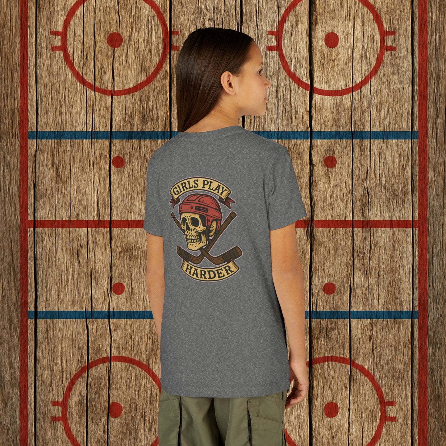Youth "Girls Play Harder” Tee