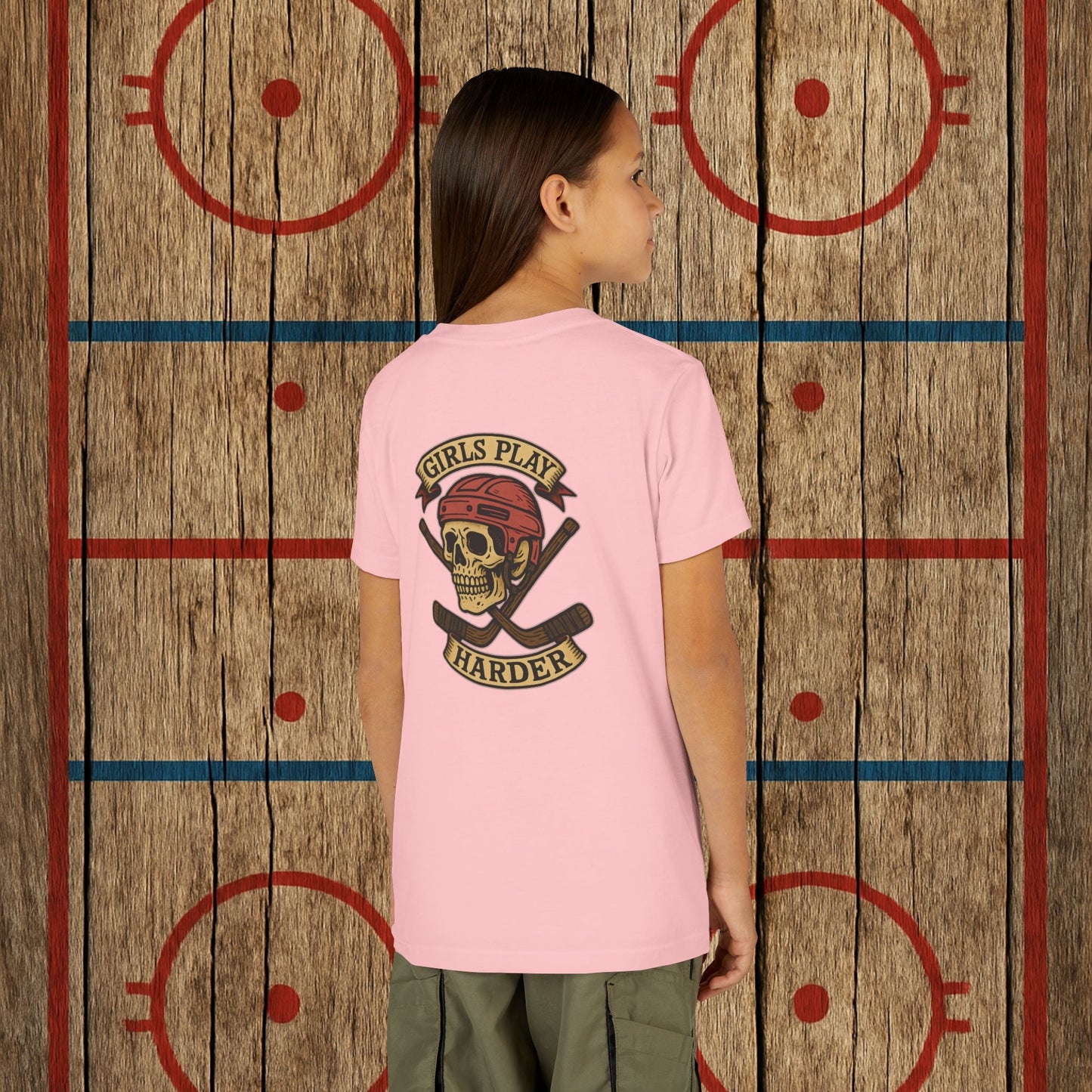 Youth "Girls Play Harder” Tee