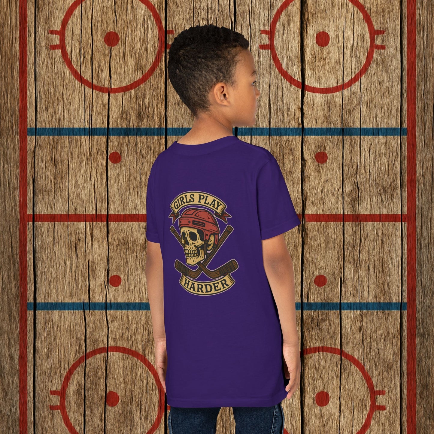 Youth "Girls Play Harder” Tee