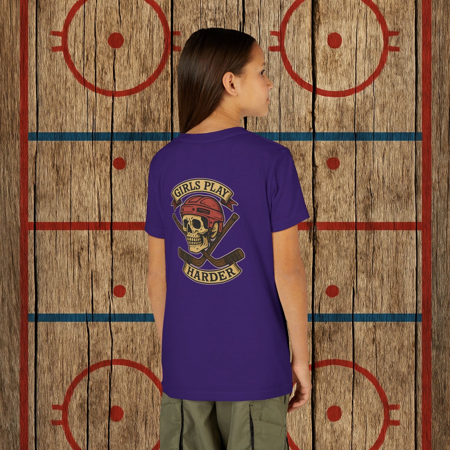 Youth "Girls Play Harder” Tee