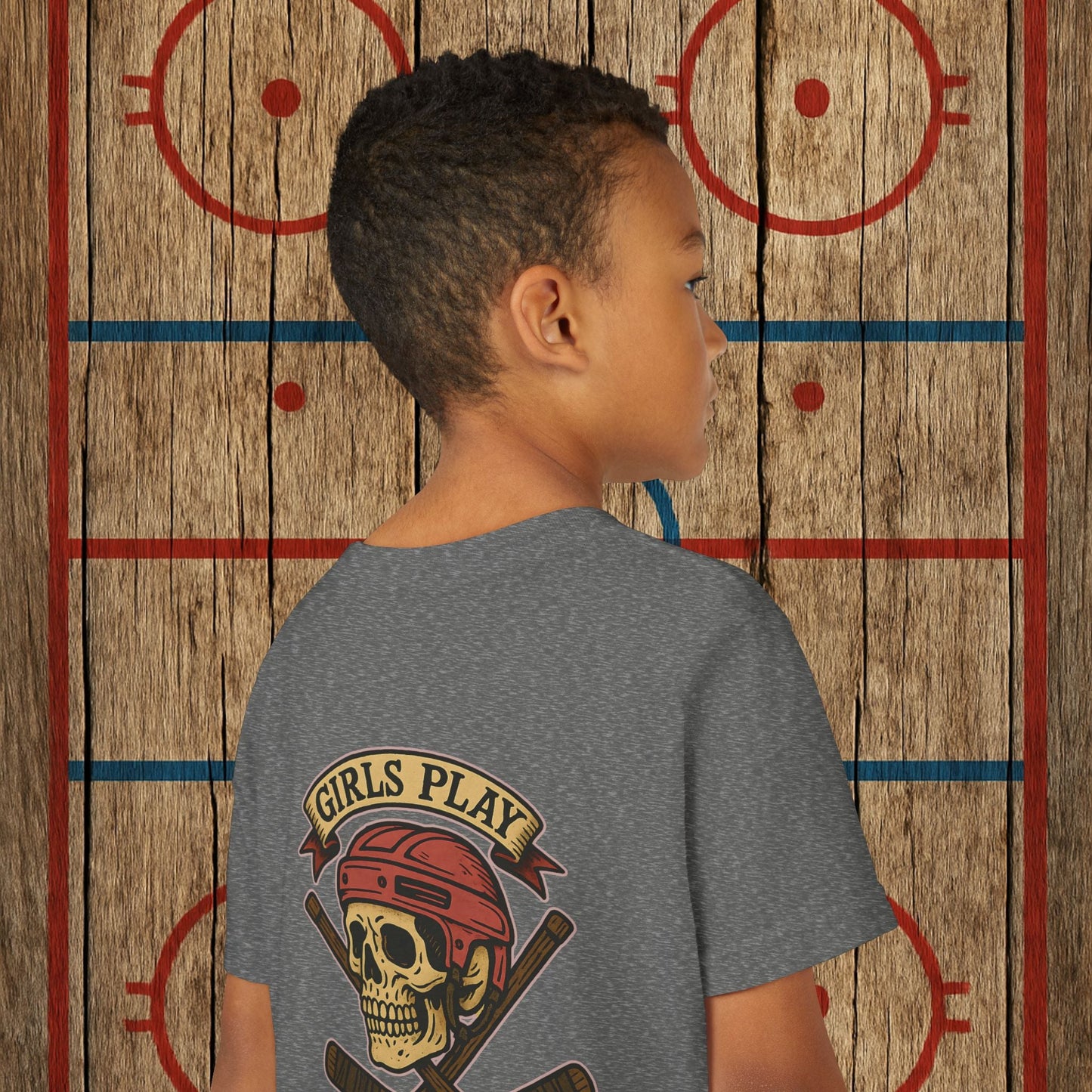 Youth "Girls Play Harder” Tee