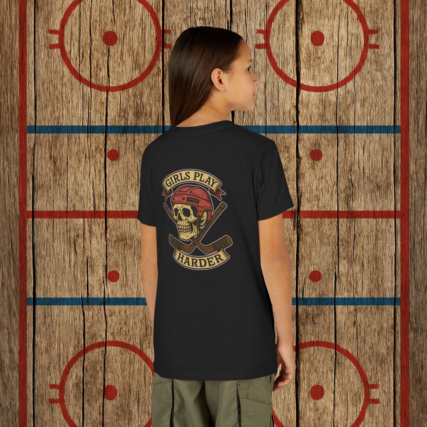 Youth "Girls Play Harder” Tee