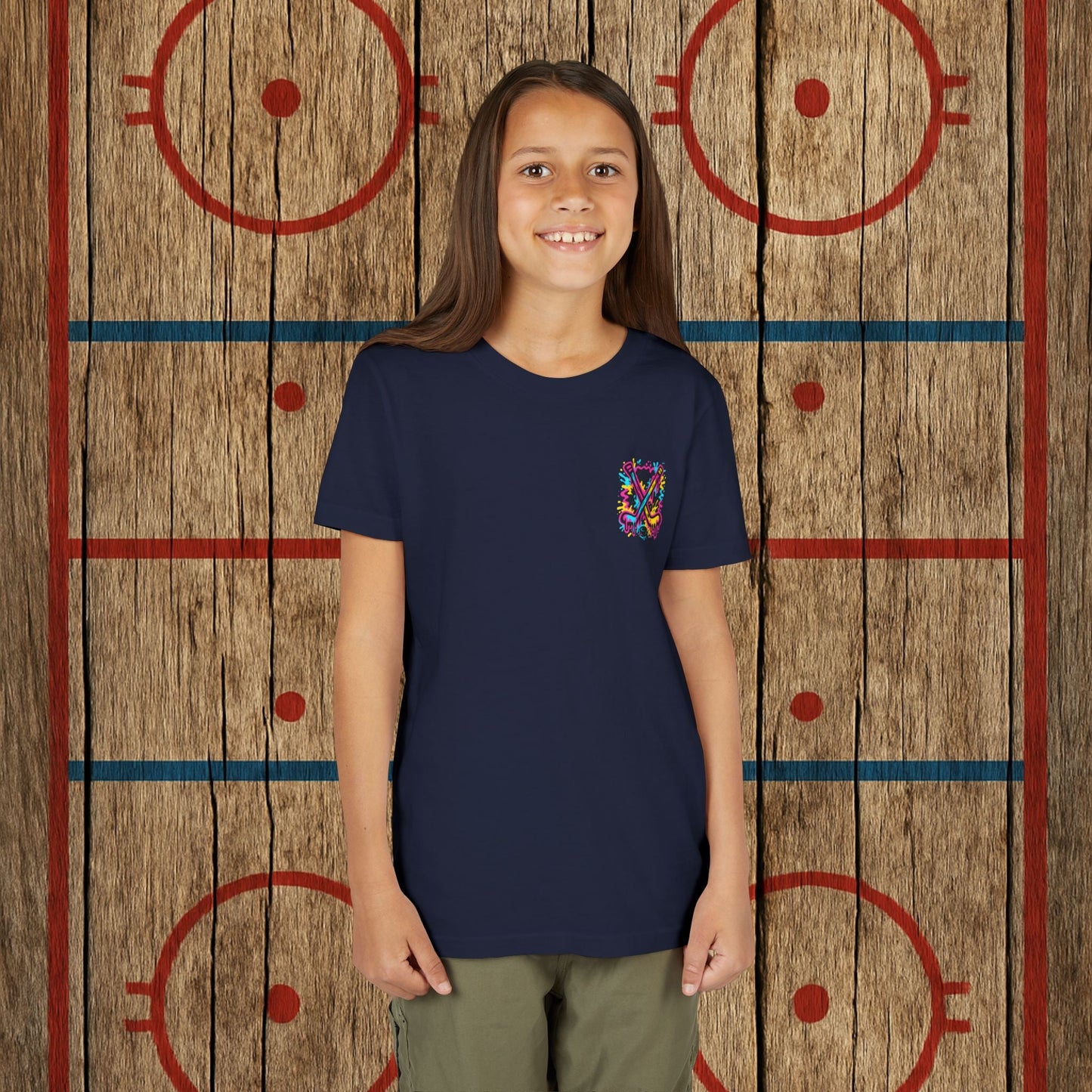 Youth Top Cheddar Hockey T-Shirt – Funny Kids Hockey Shirt for Snipers and Rink Rats