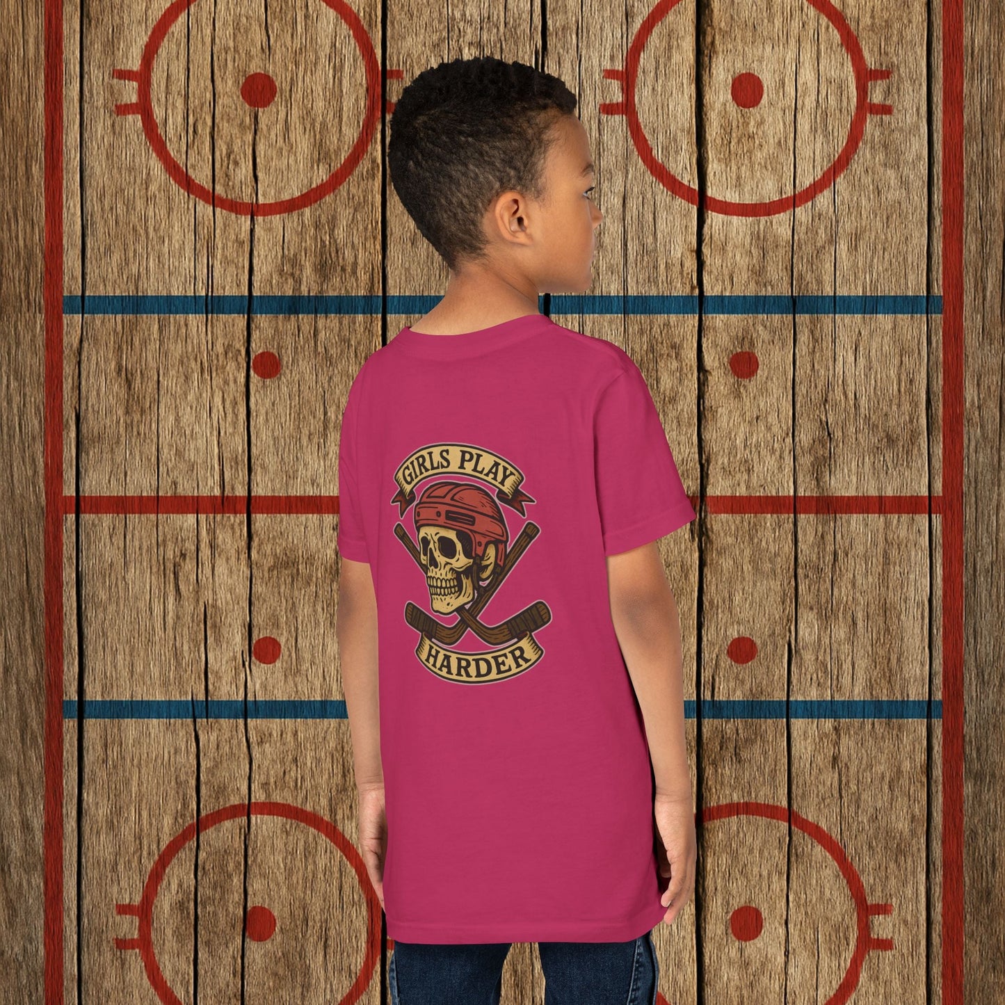 Youth "Girls Play Harder” Tee