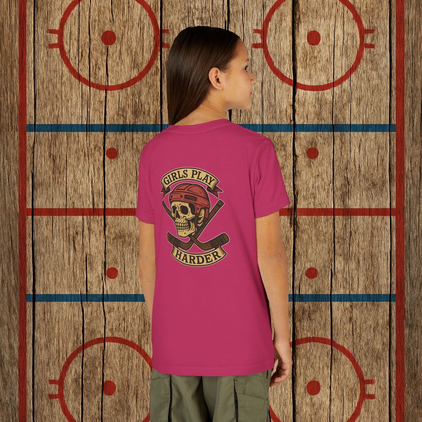 Youth "Girls Play Harder” Tee