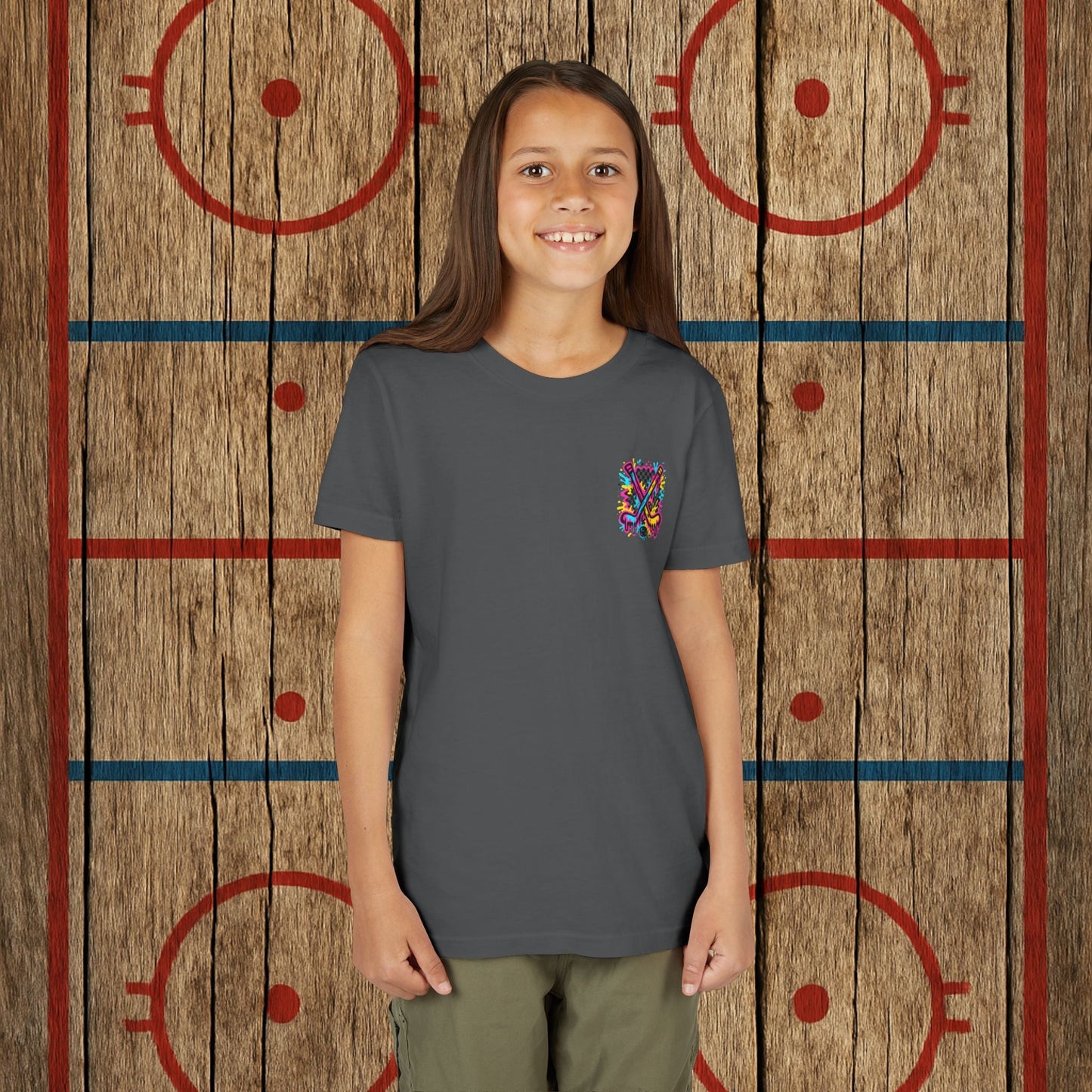 Youth Top Cheddar Hockey T-Shirt – Funny Kids Hockey Shirt for Snipers and Rink Rats
