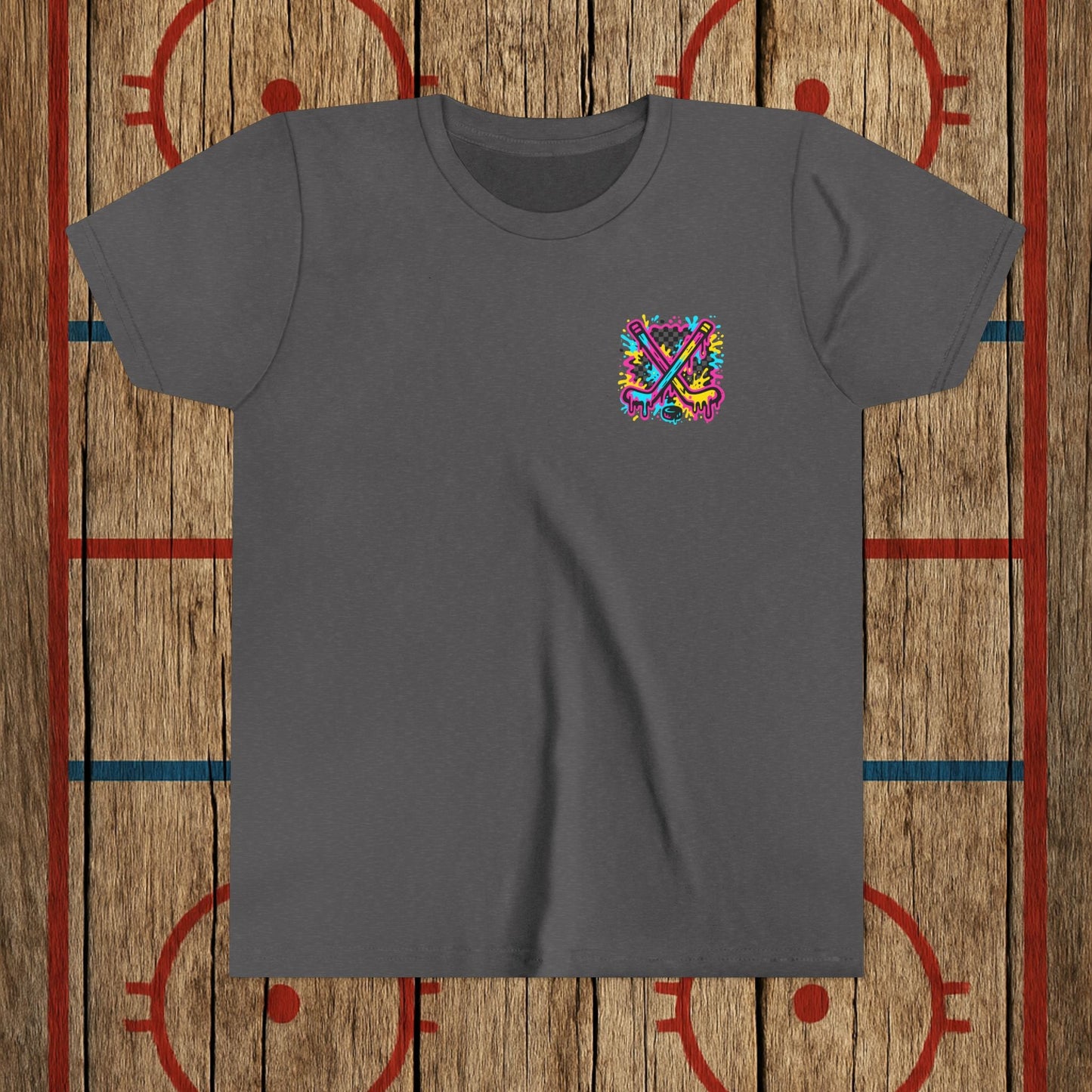 Youth Top Cheddar Hockey T-Shirt – Funny Kids Hockey Shirt for Snipers and Rink Rats
