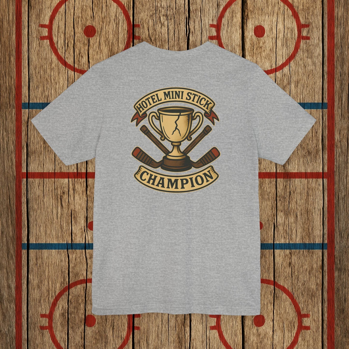 “Hotel Mini Stick Champion” Adult Tee