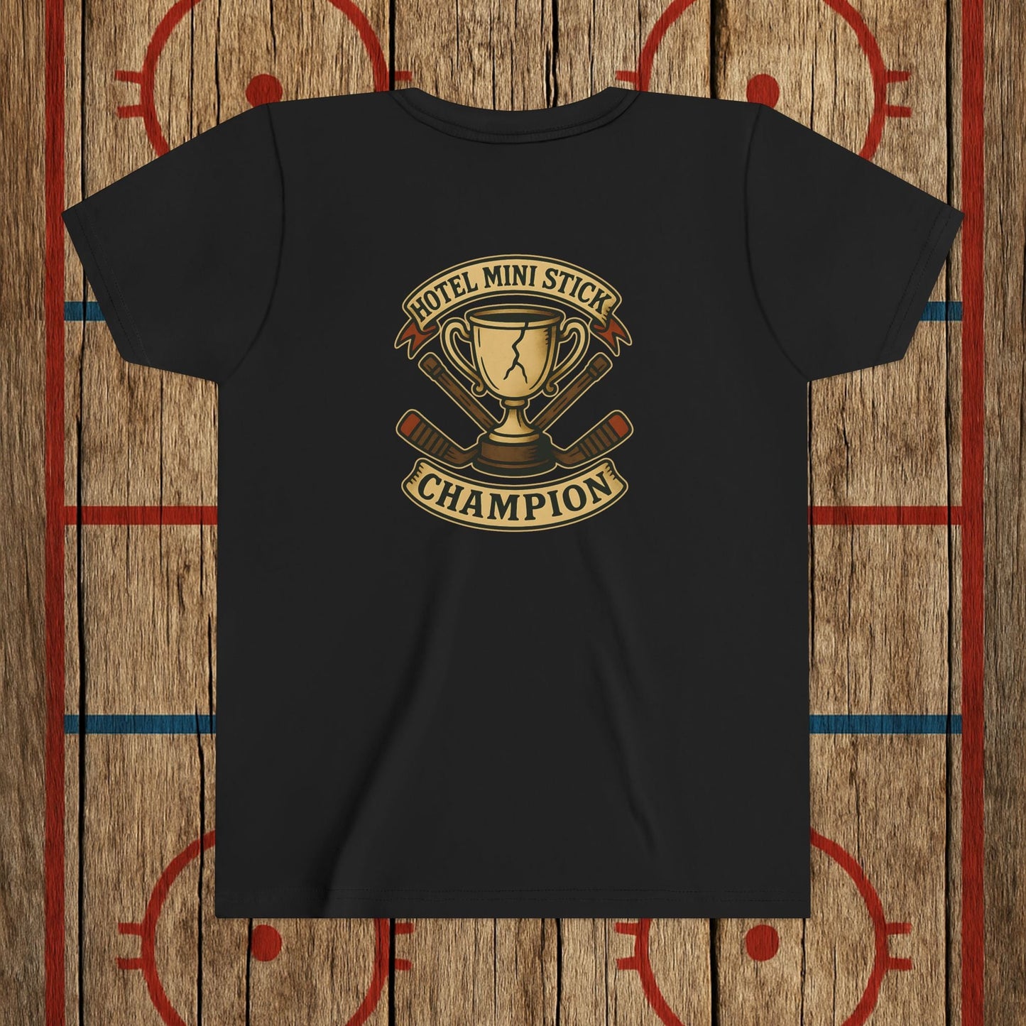 Youth “Hotel Mini Stick Champion” Tee