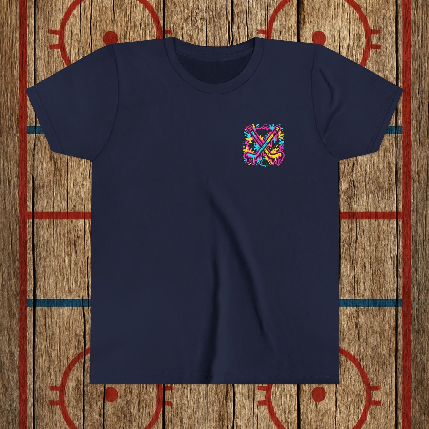 Youth Top Cheddar Hockey T-Shirt – Funny Kids Hockey Shirt for Snipers and Rink Rats