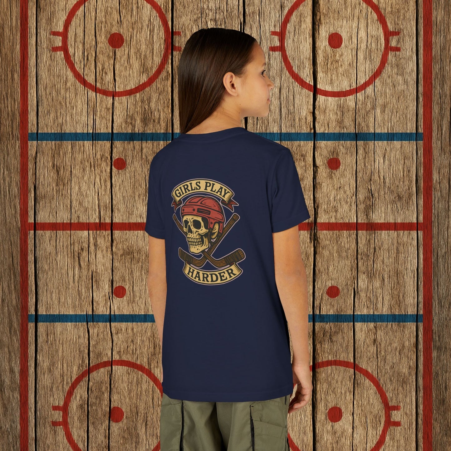 Youth "Girls Play Harder” Tee