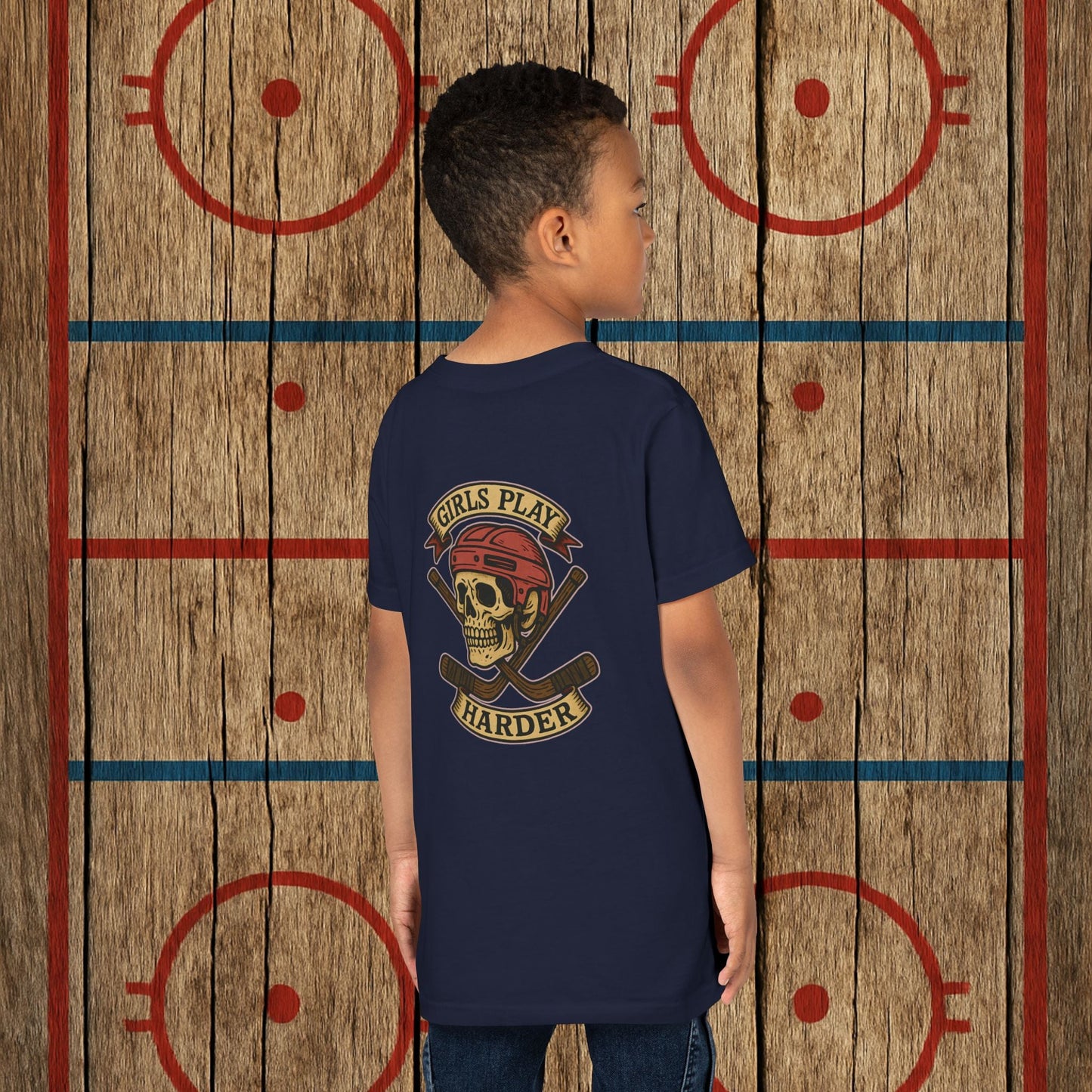 Youth "Girls Play Harder” Tee