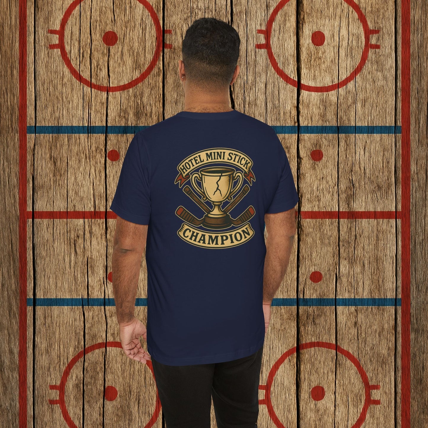 “Hotel Mini Stick Champion” Adult Tee