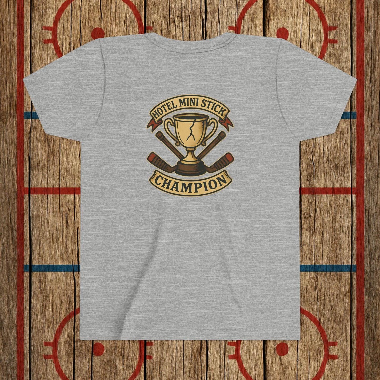Youth “Hotel Mini Stick Champion” Tee