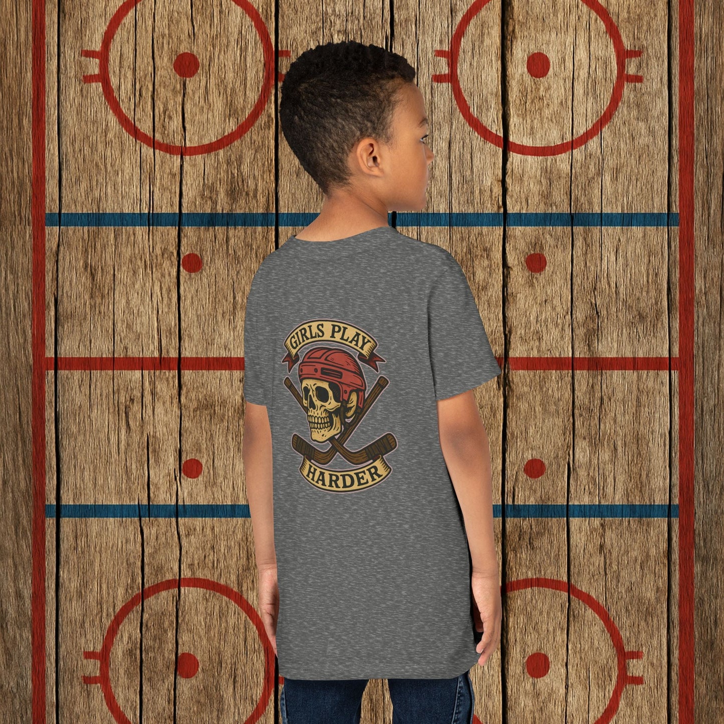 Youth "Girls Play Harder” Tee