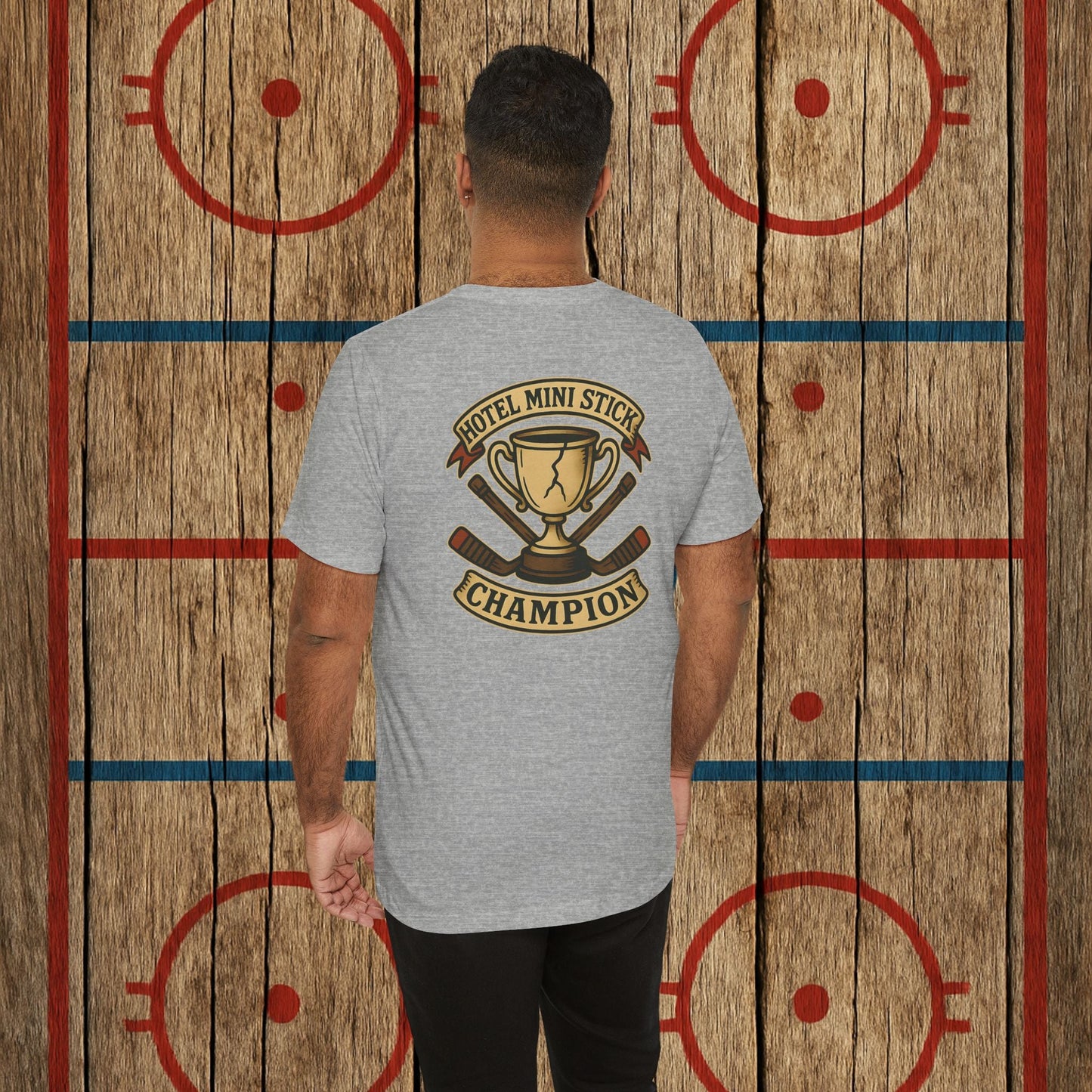 “Hotel Mini Stick Champion” Adult Tee