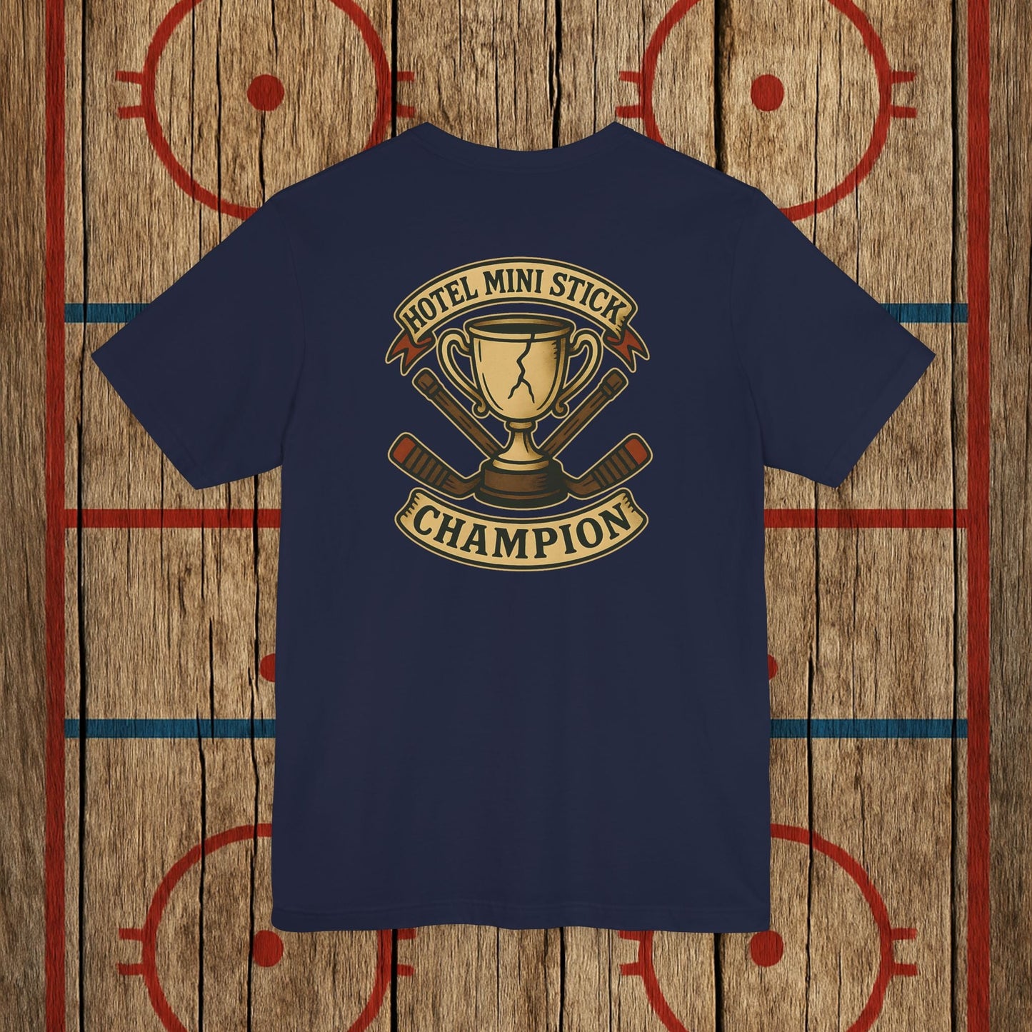 “Hotel Mini Stick Champion” Adult Tee