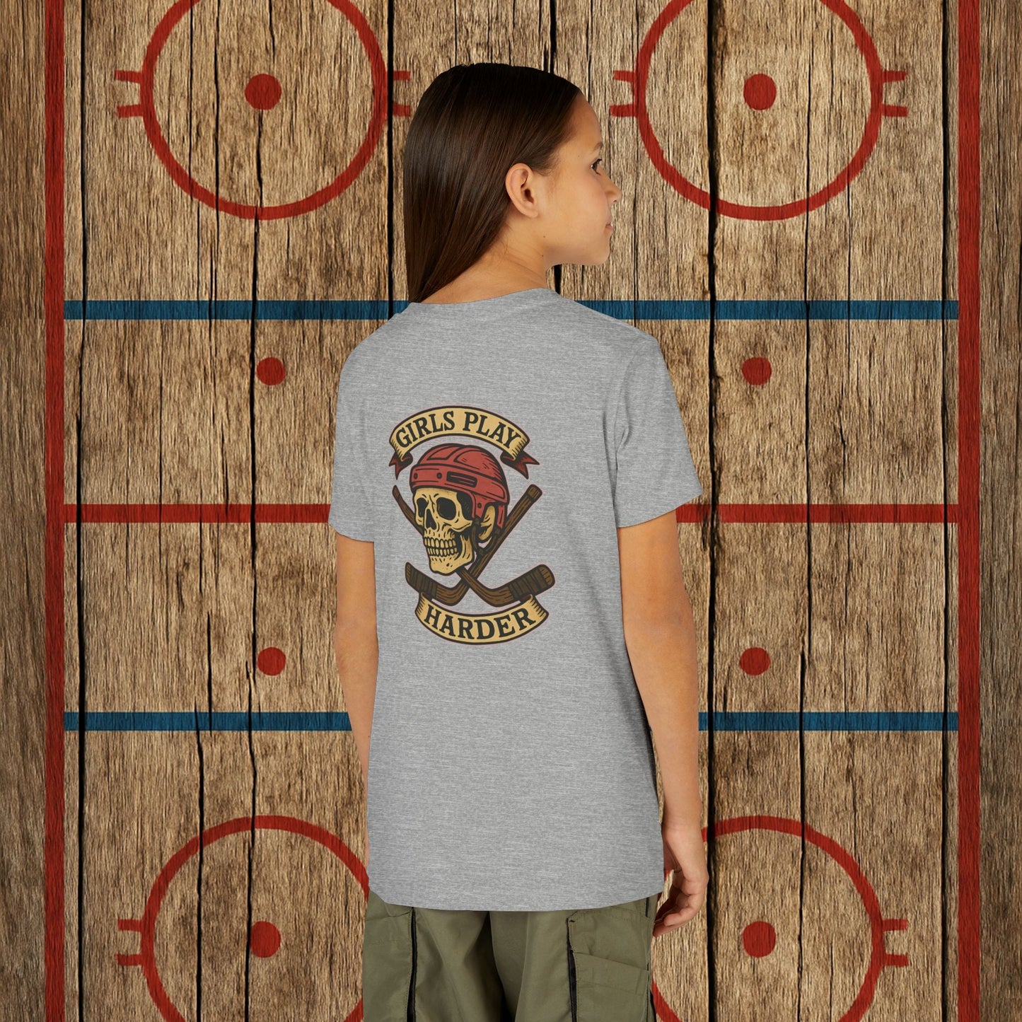 Youth "Girls Play Harder” Tee