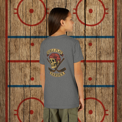 Youth "Girls Play Harder” Tee