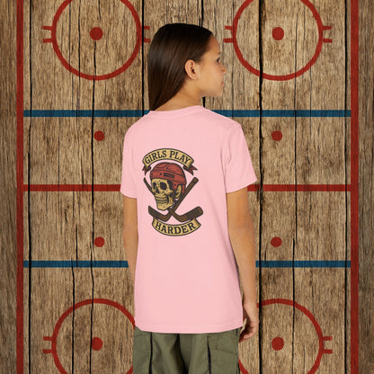 Youth "Girls Play Harder” Tee