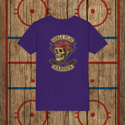 Youth "Girls Play Harder” Tee