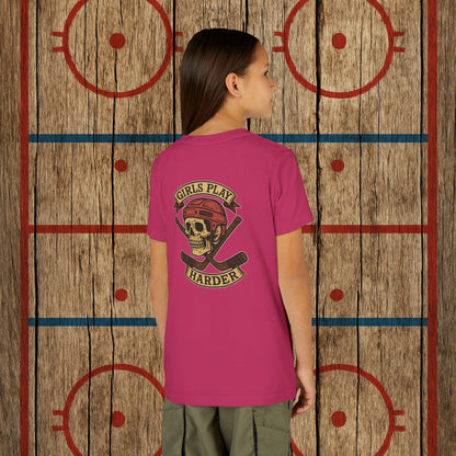 Youth "Girls Play Harder” Tee