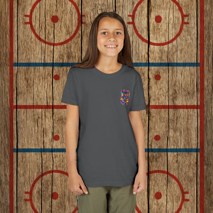 Youth Top Cheddar Hockey T-Shirt – Funny Kids Hockey Shirt for Snipers and Rink Rats