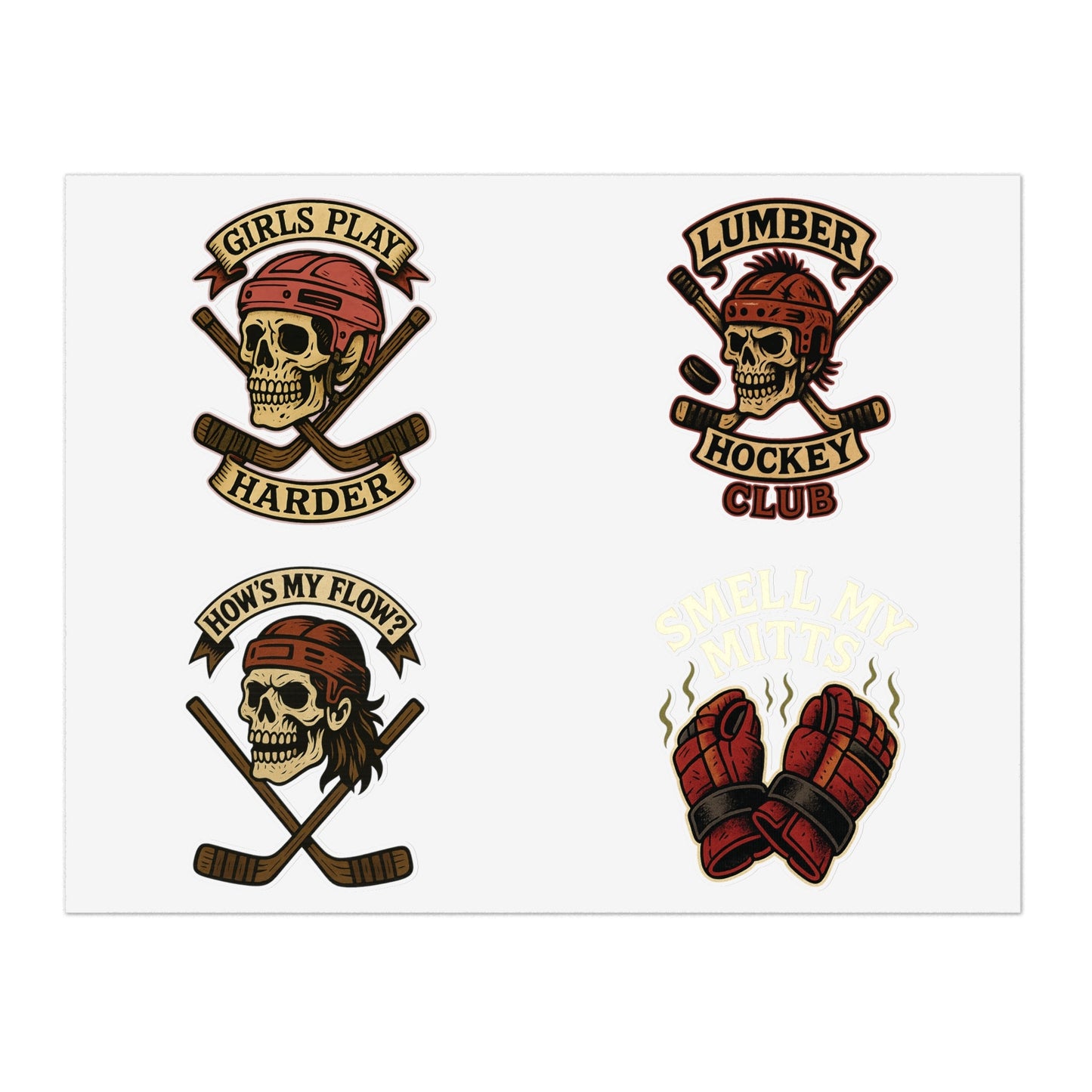 Lumber Hockey OG sticker sheet
