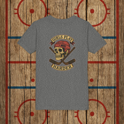 Youth "Girls Play Harder” Tee