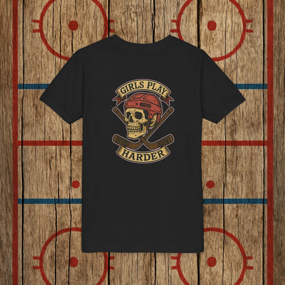 Youth "Girls Play Harder” Tee