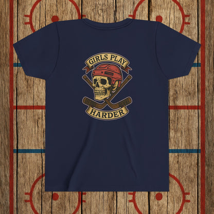 Youth "Girls Play Harder” Tee
