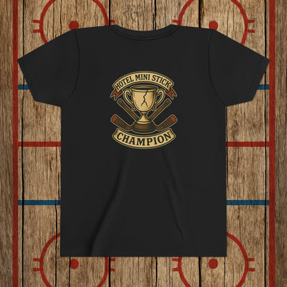 Youth “Hotel Mini Stick Champion” Tee