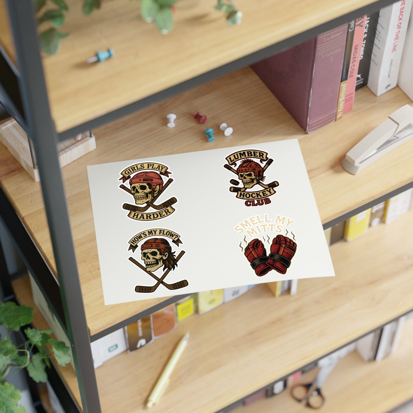 Lumber Hockey OG sticker sheet