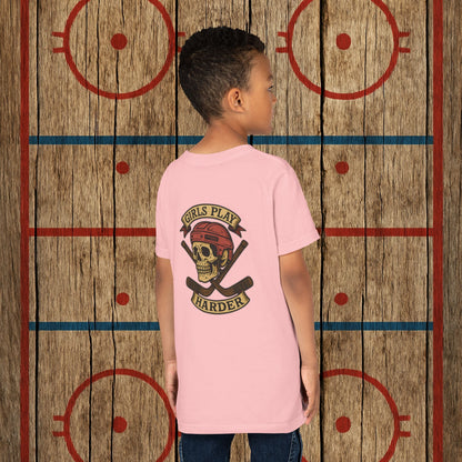 Youth "Girls Play Harder” Tee