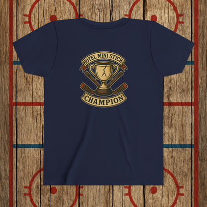 Youth “Hotel Mini Stick Champion” Tee