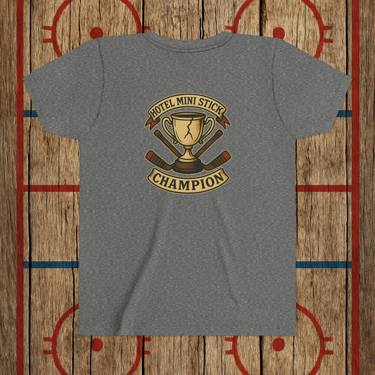 Youth “Hotel Mini Stick Champion” Tee
