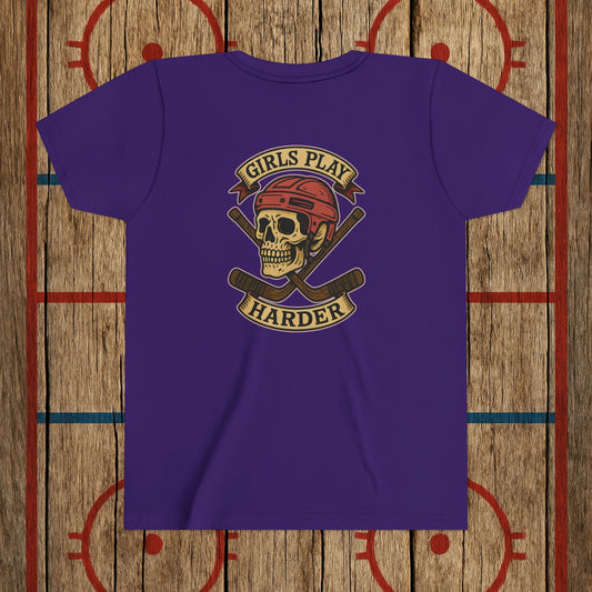 Youth "Girls Play Harder” Tee