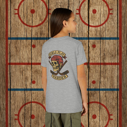 Youth "Girls Play Harder” Tee