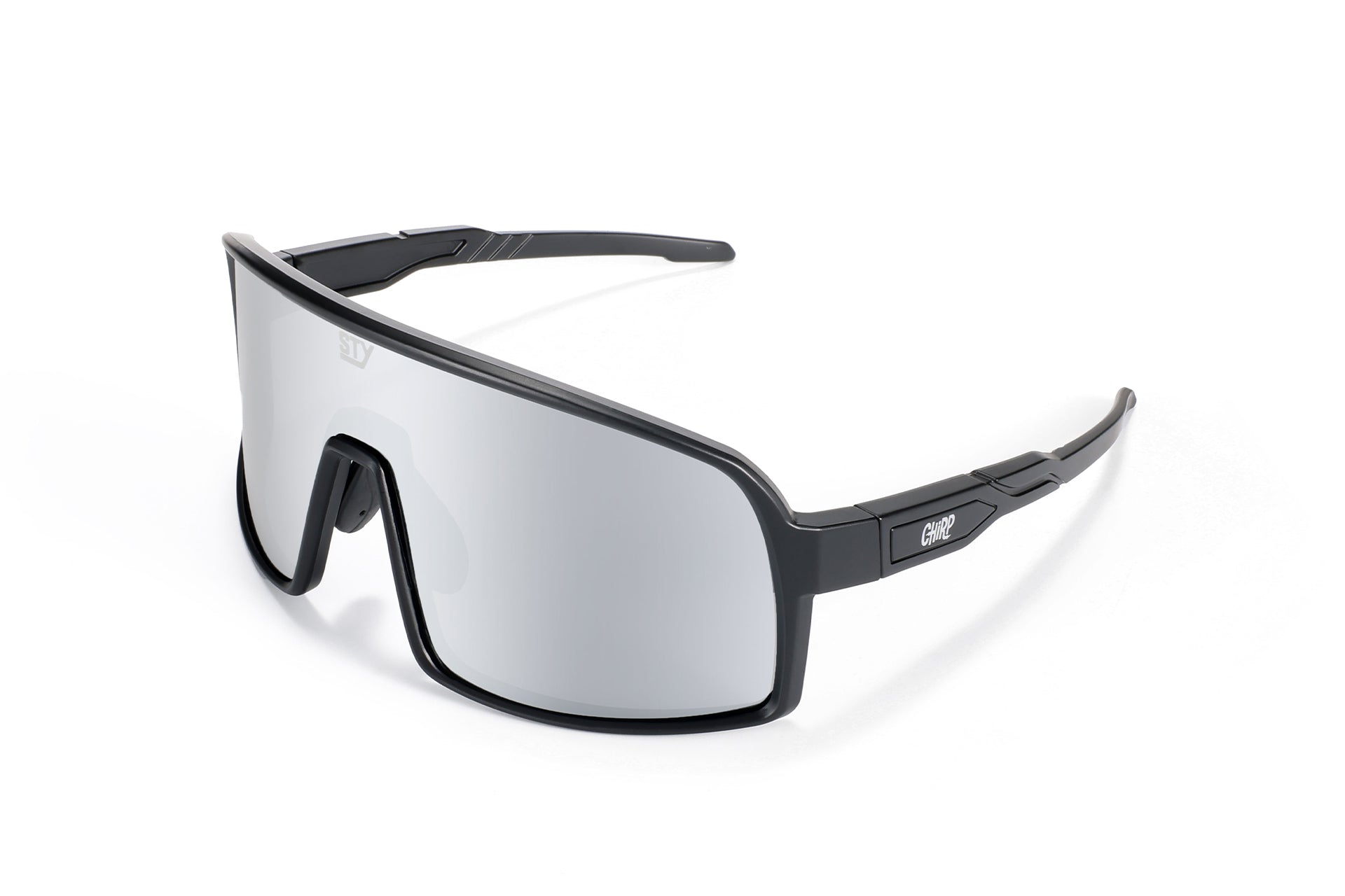Adrenaline Matte Silver Polarized Sunglasses