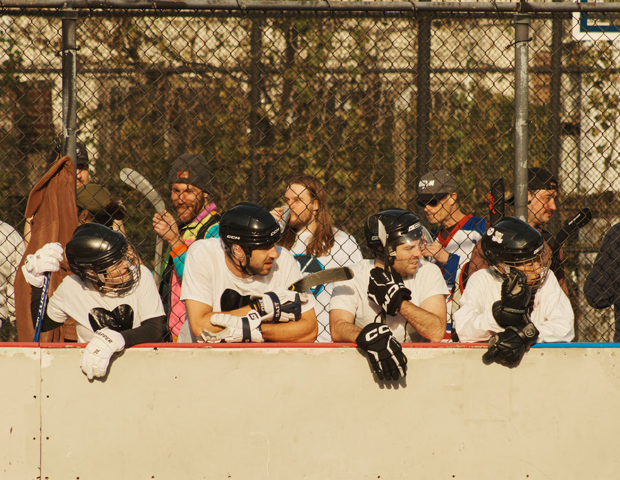 NABHL players at the boards